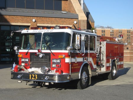 College Park Volunteer Fire Department Station 12 Engine 123 (ex Engine 102) &quot;First Due to the U, University of Maryland&quot;