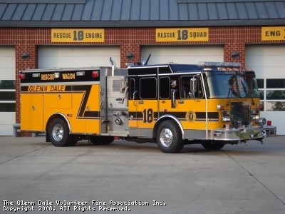 Glenn Dale Volunteer Fire Association Station 18 Rescue Engine 18